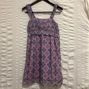 MSSP Max Studio Silk Blend Boho Print Dress